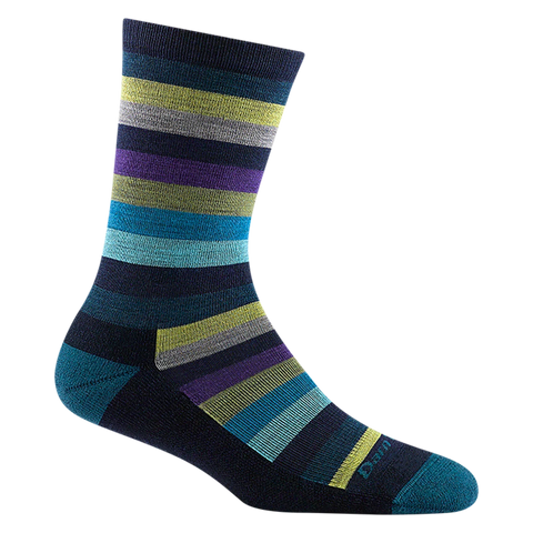 Women's Mystic Stripe Crew Lightweight Lifestyle Socks