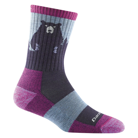 Women's Bear Town Micro Crew Lightweight Hiking Socks