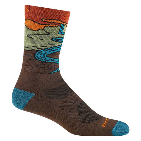 Men's Chasing Waterfalls Micro Crew Lightweight Hiking Socks