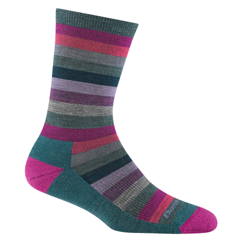 Women's Mystic Stripe Crew Lightweight Lifestyle Socks