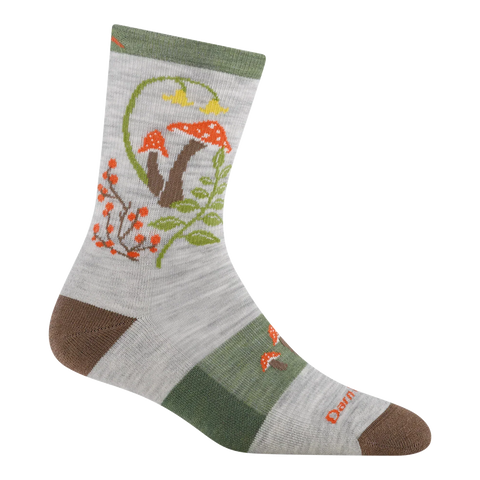 Women's Mellow Mushrooms Micro Crew Lightweight Hiking Socks
